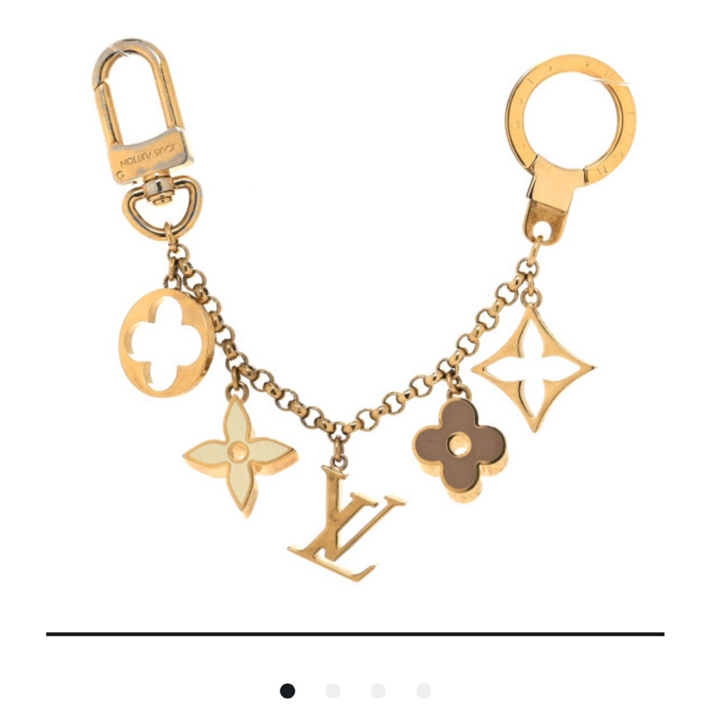 Authentic Louis Vuitton Fleur De Monogram purse charm